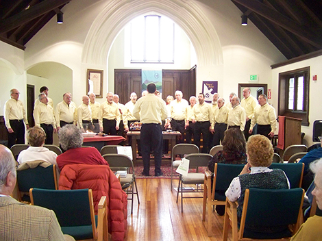 North Country Chordsmen Perform at KUUF Service