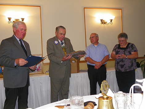 Rene Lefebvre and Judy Evans Honored by Andover Lions