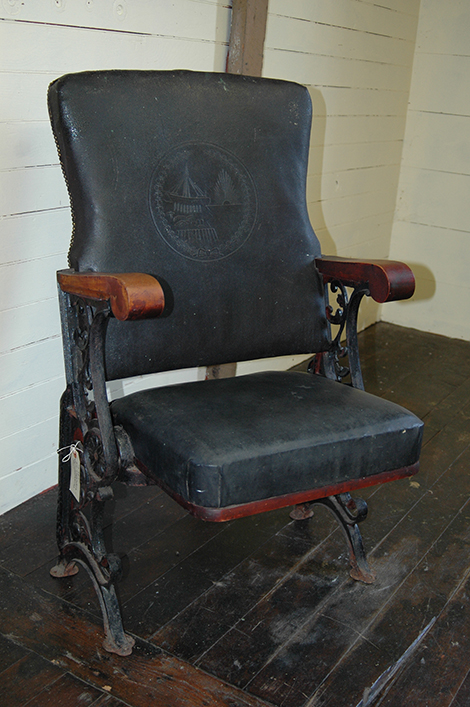 Vic Phelps Donates Historic Chair to AHS