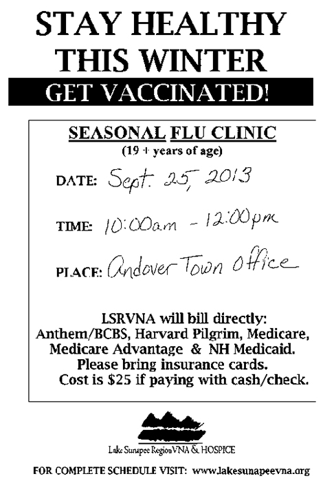 VNA Flu Shot Clinic in Andover