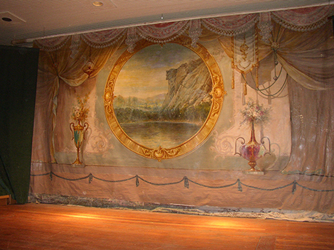 Danbury Grange Learns About Its Stage Curtains