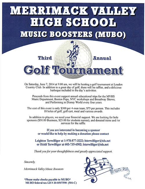 MVHS Music Boosters Golf Tournament
