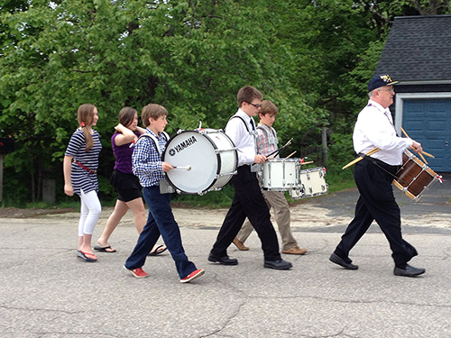 AE/MS Band Marches in Memorial Day Parade