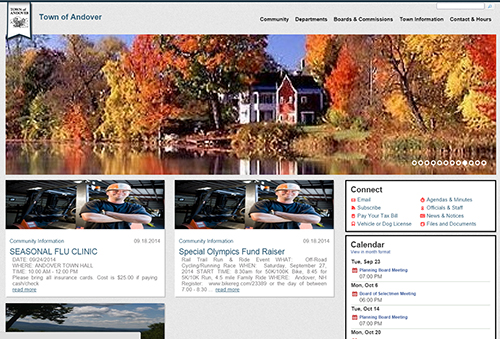 Town Launches New Web Site at Andover.NH.us
