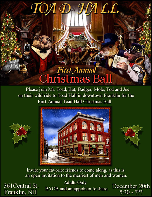First Annual Toad Hall Christmas Ball