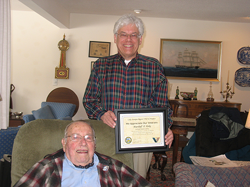 Marshall Hoke Honored by LSRVNA for Military Service