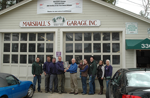 Marshall’s Garage Receives Top AAA Award for Second Year Running