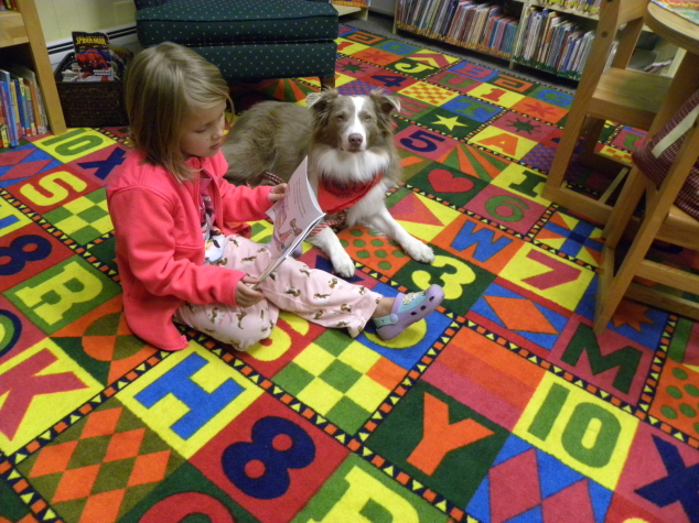 Kids! Read to a Dog at Andover Library