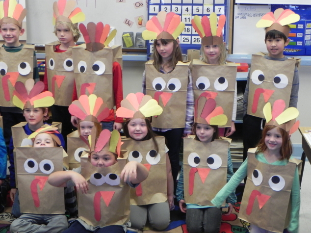 Special Costumes for Grandparents Thanksgiving at AE/MS
