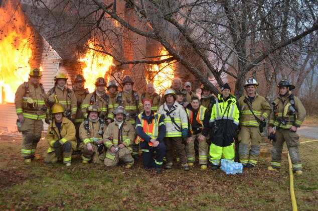 Andover Fire and EMS Stage a Training Burn in Cilleyville