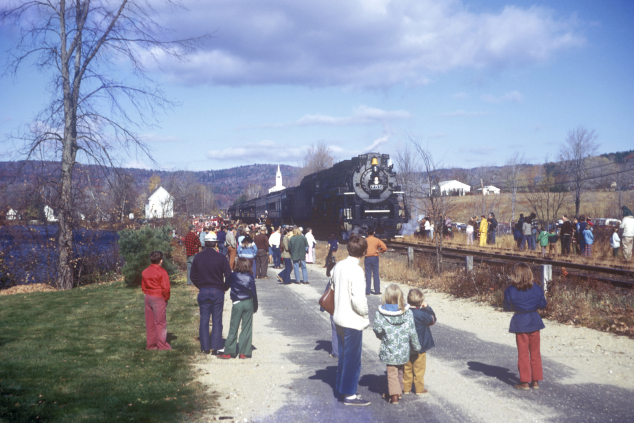 The Last Steam Locomotive through Andover