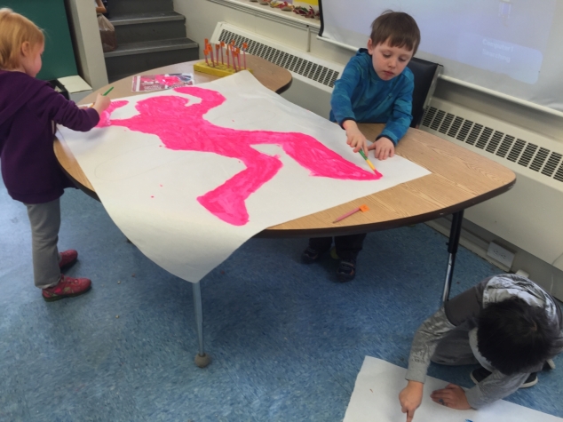 AE/MS First Graders Inspired by Keith Haring