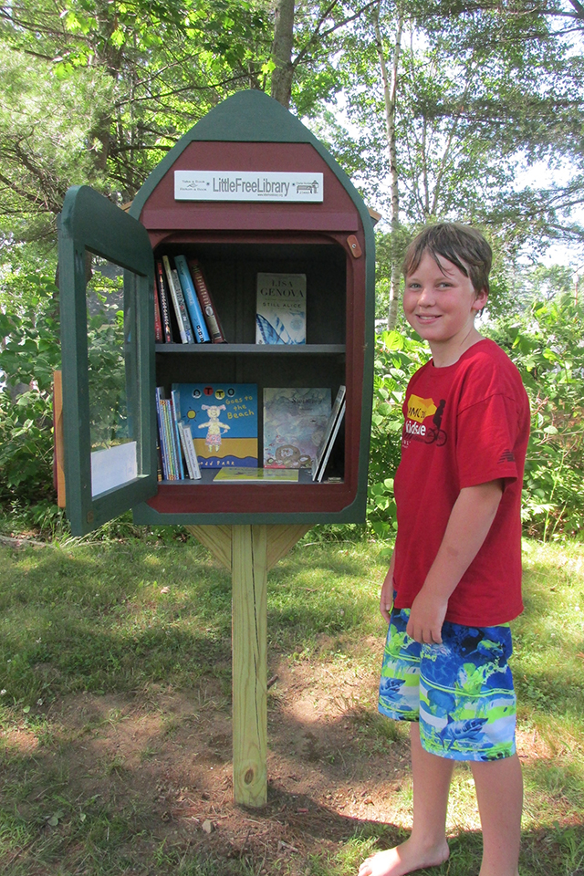 Little Free Library at Highland Lake Beach