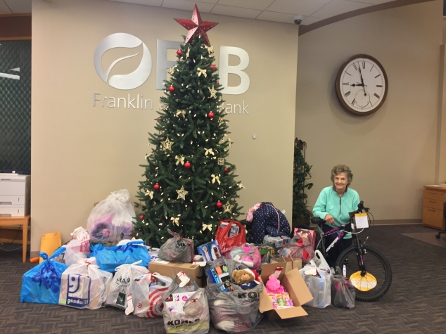 Franklin Savings Bank Employees Spread Holiday Cheer to 50 Children in Franklin this Holiday Season