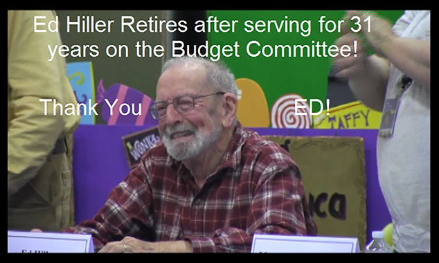 Ed Hiller Retires After 31 Years on Budget Committee
