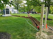 Outdoor Electric Service Updated on the Village Green