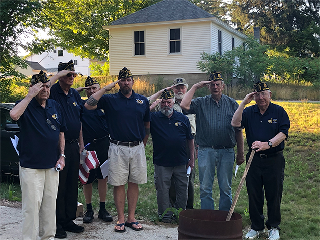 The American Legion Held Their Flag Burning Ceremony on July 4