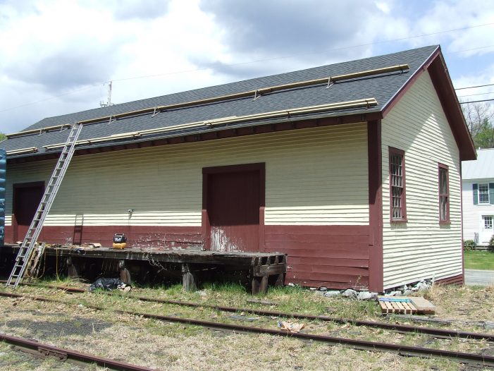 Potter Place Freight Shed Receives New Shingles