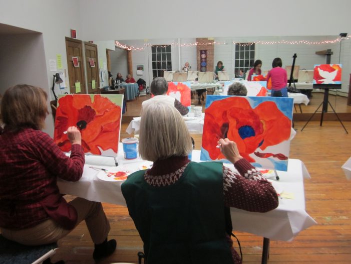 Paint and Sip Class Puts Attendees in Touch with Their Creative Side
