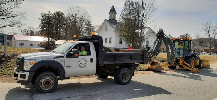 Andover Highway Department is Spring Cleaning