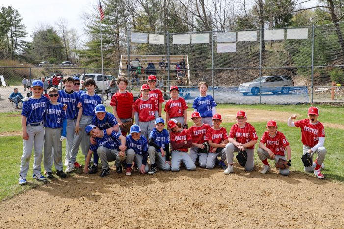 Andover Youth Baseball Teams Pose for Photo Op on Opening Day