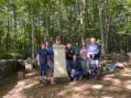 Volunteers Scrub and Clean Gravestones at Philbrick Cemetery