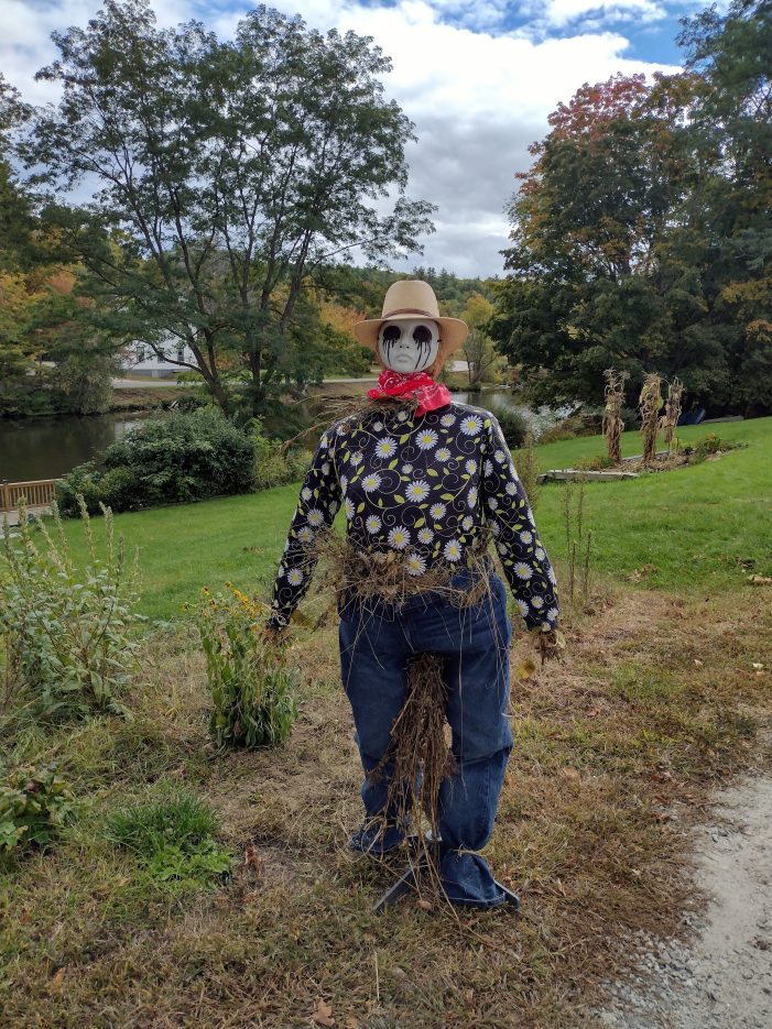 Spooky Scarecrow Stands Guard at Benincase Home