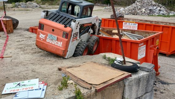 Andover Transfer Station Bobcat Operator Gets Scare