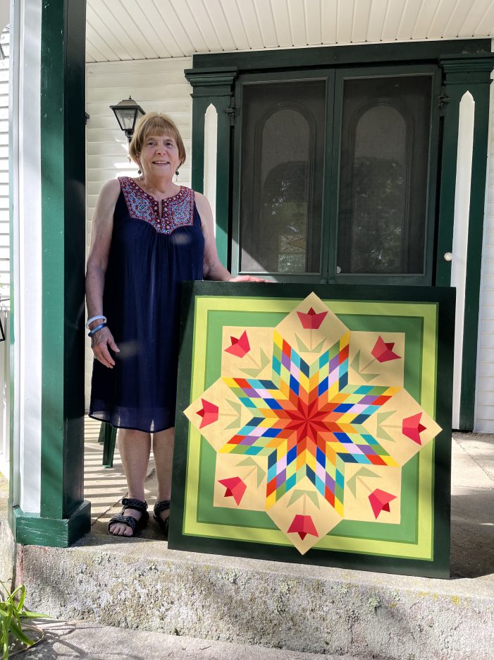 Judy Perreault Wins the Wooden Barn Quilt