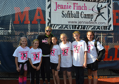 Andover Kids Visit Softball Clinic