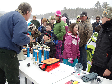 Dozens of Kids Enjoy AF&G Ice Fishing Derby