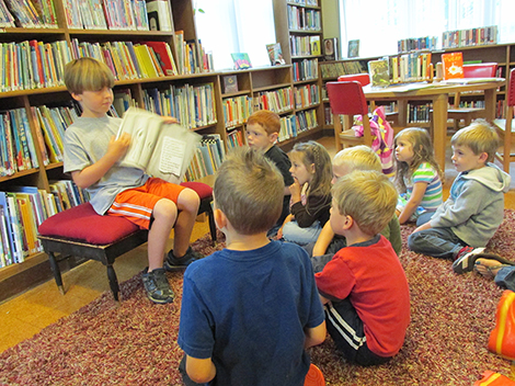 Special Guests Read at Bachelder Library Story Time