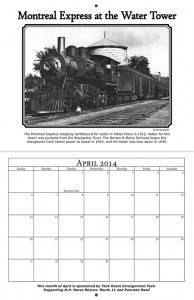 Be the first to buy a 2014 Andover Historical Society calendar! This year's "Potter Place: Then and Now" edition will debut at the Fourth of July celebration on the Village Green. Or come to the Historical Society's Old Time Fair on Sunday, August 4, and buy a calendar there.