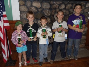 The winners of the Andover Fish and Game Club's 2013 Kids Spring Trout Fishing Derby. Photo: Gordy Ordway