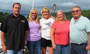 Brenda Ganong and friends have been busy planning the 11th annual Brenda’s Ride with Friends: Fighting Cancer One Mile at a Time event to be held on Saturday, August 17, at the Weirs Beach Lobster Pound.  The Ride will be followed by delicious food and live music courtesy of Matt Langley and the band AXIS. Pictured are Weirs Beach Lobster Pound owner Rich Ray; 15-year breast cancer survivor and Brenda’s Ride founder Brenda Ganong; Event Food Coordinator Cheryl Tester; Event Chair MaryEllen Nelson; and Brenda’s biggest cheerleader, husband John Ganong.