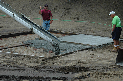 Performance Pad Poured at AE/MS Amphitheater