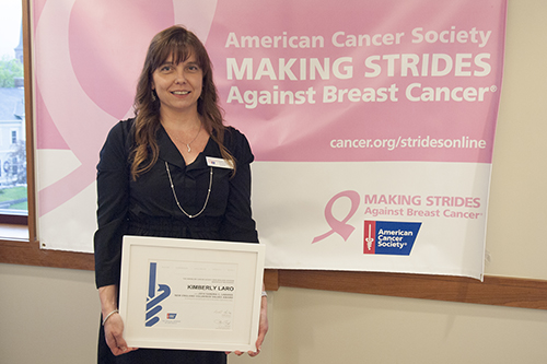 Kimberly Laro Honored for Her Work on “Making Strides”