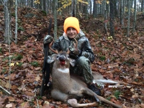 Teigan Friedrich Gets His First Deer