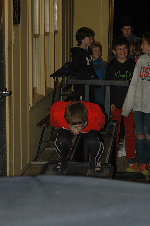 Andover Outing Club Practices Ski Jumping Without Snow