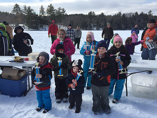 A Perfect Day for Andover Fish and Game Club’s Kids Ice Fishing Derby ...