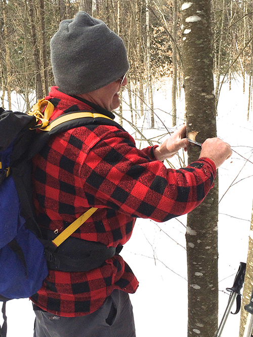 Frank Baker Leads Hearty Souls on a Nature Hike