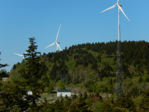 Four from East Andover Visit Lempster Wind Farm