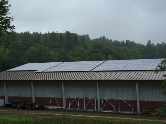 Solar Panels Go Up on Proctor’s Ice Rink