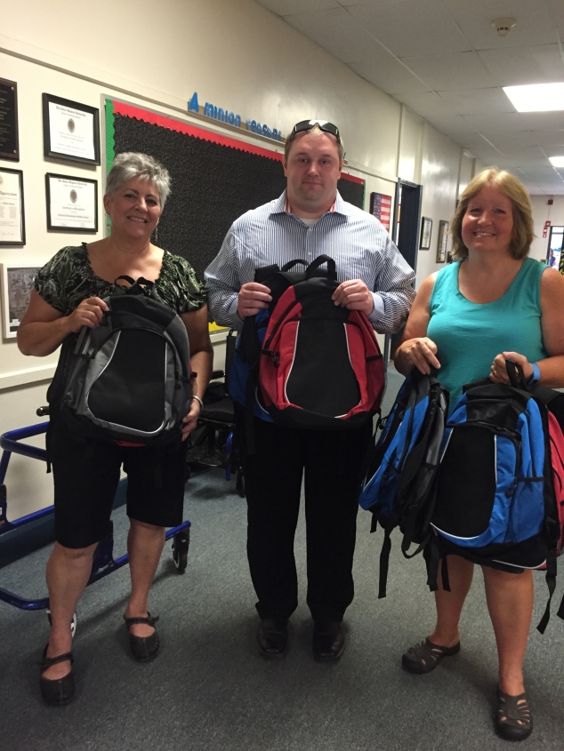 Lake Sunapee Bank Donates School Backpacks to AE/MS