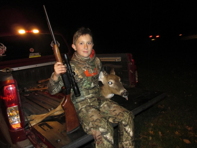 Jim Laughy’s Great-Grandson Gets a Deer