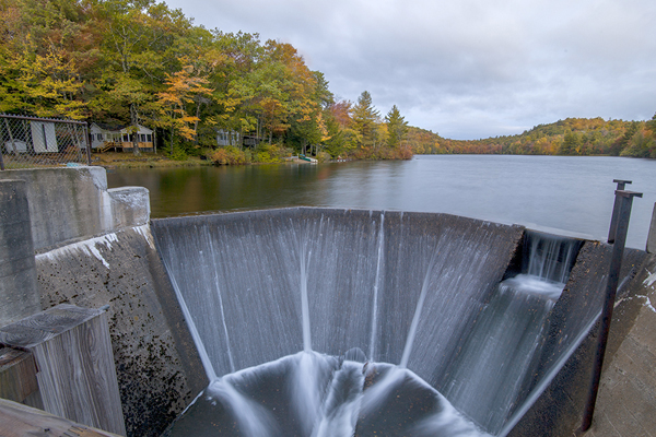 Bradley Lake in Andover drains at the outflow dam. Try a new angle or perspective with your camera and enter your best photo into the Fourth of July Photo Contest sponsored by the Andover Institute. Photo and caption: Jay Fitzpatrick