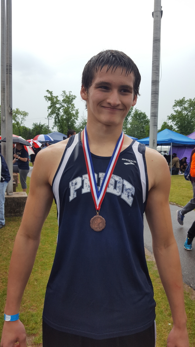 Brandon Wood Wins Bronze at New England Track Championship