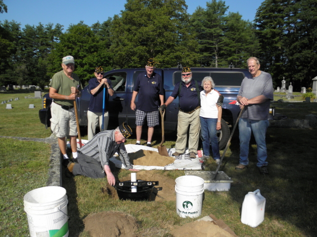 Proctor Cemetery Receives New Flag Pole