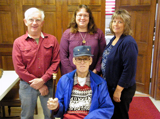 Danbury Boston Post Cane Presented to Joseph Bouley