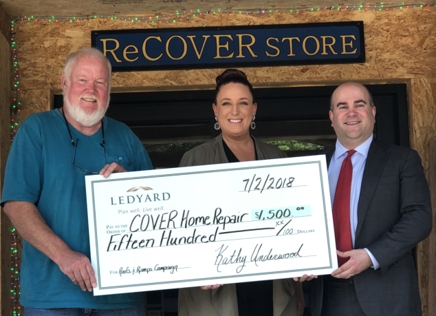 Ledyard Bank Sponsors COVER Home Repair’s Fund